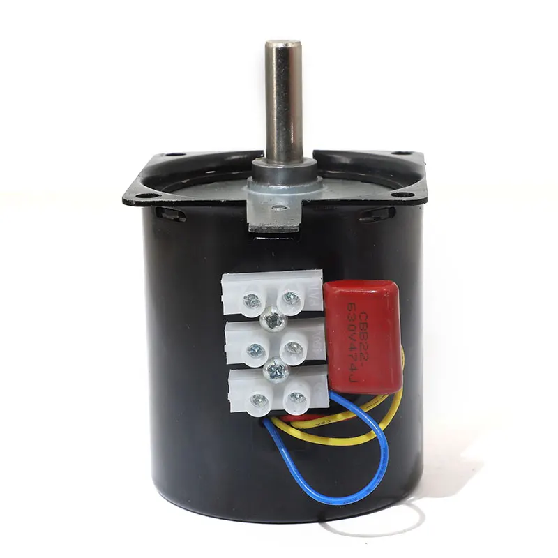 High Torque 100KG 28W AC 220V Permanent Magnet Synchronous Motor 220V 68KTYZ shaft 8mm CW/CCW Metal Geared Slow Speed Motor