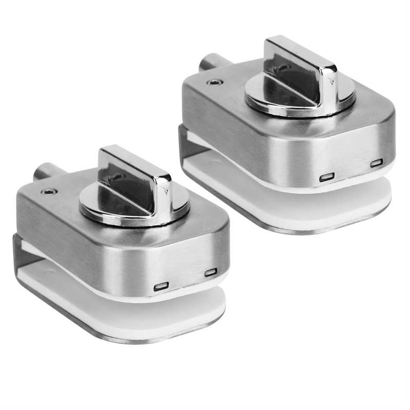 2 Set Stainless Steel Cabinet Door Latch Lock Bolts for Bathroom Toilet Shop Glass Doors Bolt Lock
