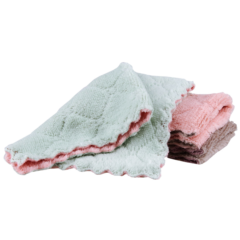 4pcs/lot 8pcs/lot Home Super Absorbent Microfiber Towels Kitchen Thicker Wipe Dish Cloth for Cleaning Table kitchen Towel