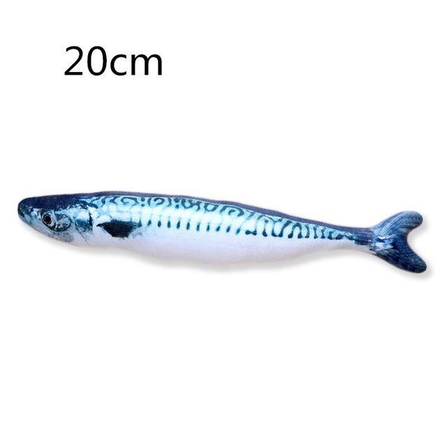 Plush 3D Carp Fish Shape Cat Toy Cute Simulation Fish Playing Toy For Pet Catnip Fish Stuffed Pillow Doll: 07