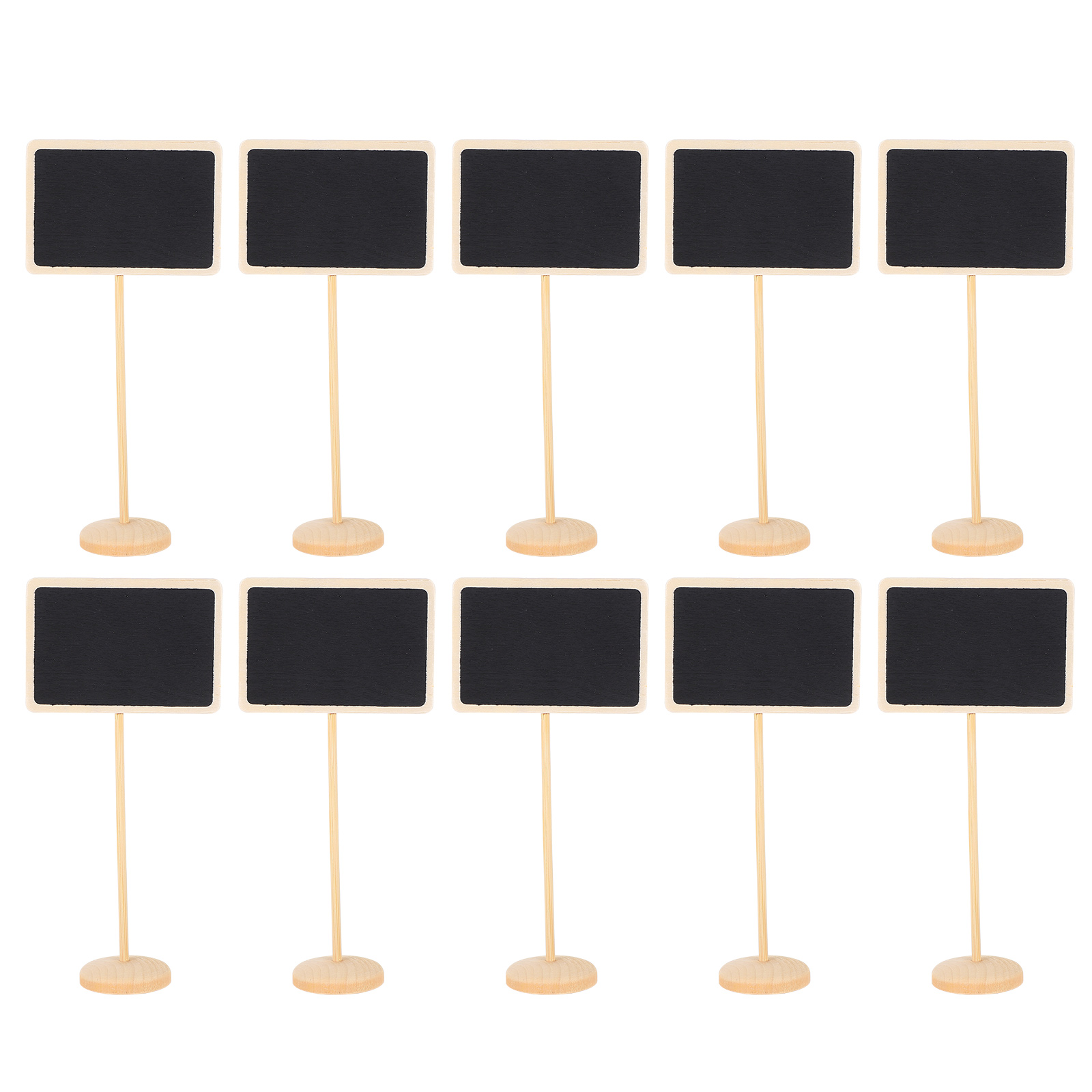 10 Pcs Mini Chalkboard Sign Mini Chalkboard Sign Small Blackboards Wooden Message Board Presentation Supplies Blackboard Display: Default Title