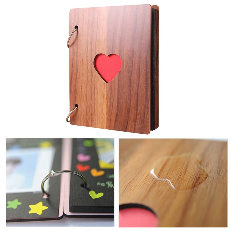 6-inch love wooden album collector's edition retro handmade album youth graduation photo commemorative album