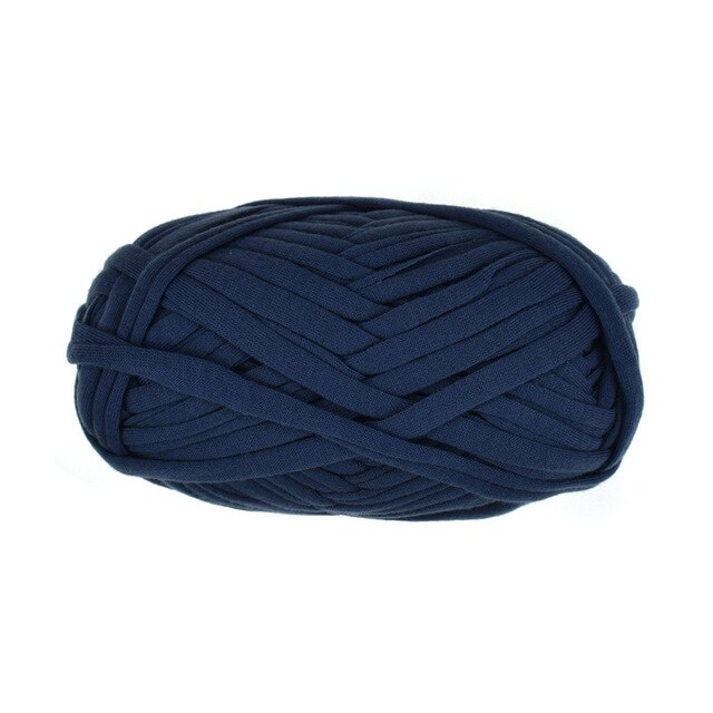 100 g/stks 30M Breien Dikke Draad Gehaakte Doek Garen breien crochetting draad DIY Tas Handtas Tapijt Kussen Katoenen Doek: Dark blue