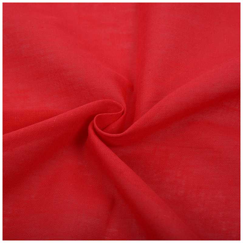 Fancy Plain Bandana 100% Cotton Head Neck Wrist Wrap Neckerchief Scarf 12 Color Colour:Red