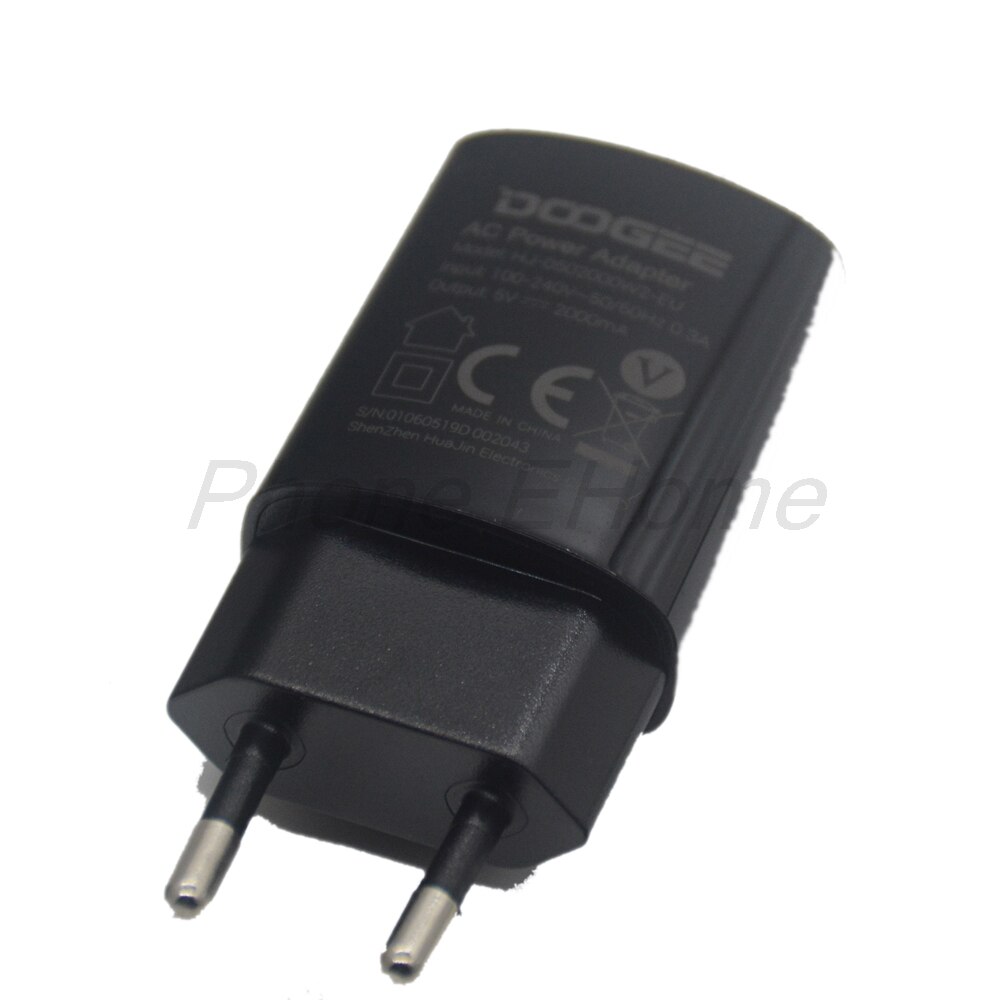 Original Doogee s40 adaptateur secteur chargeur rapide Original chargeur de voyage adaptateur prise EU + câble USB DC 5 V 2A