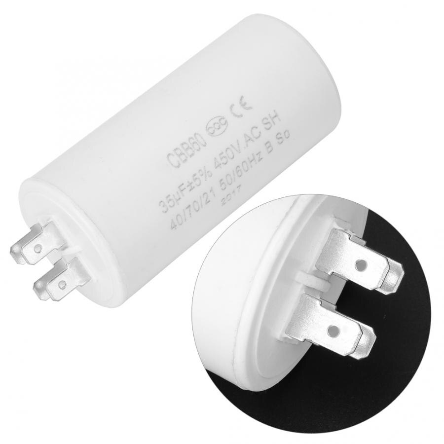 CBB60 capacitor 4-pin 450V motor starting capacitor 35uF ESR0.2 Motor running capacitor Ecological Generator