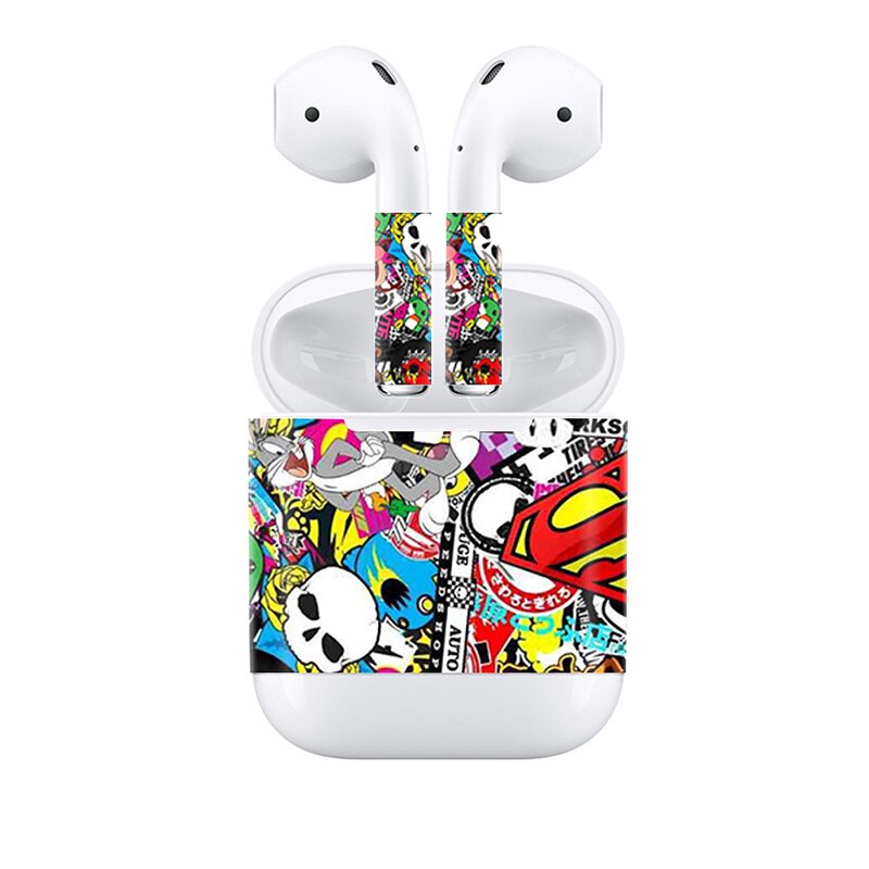 Popular Full Cover Decal for Apple AirPods for Earpiece Vinyl Stickers