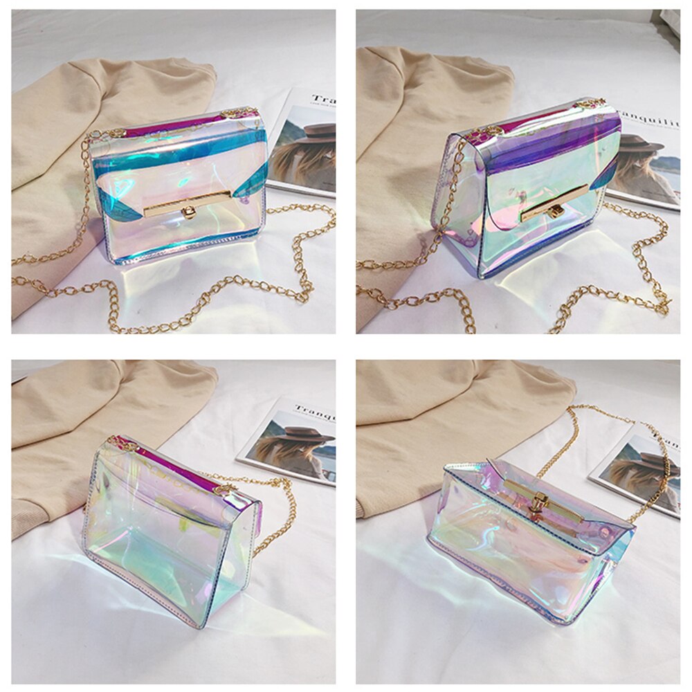 Transparente transparente pvc sacos de ombro feminino doces cor geléia bolsas bolsa cor sólida bolsas sac a principal femme crossbody saco