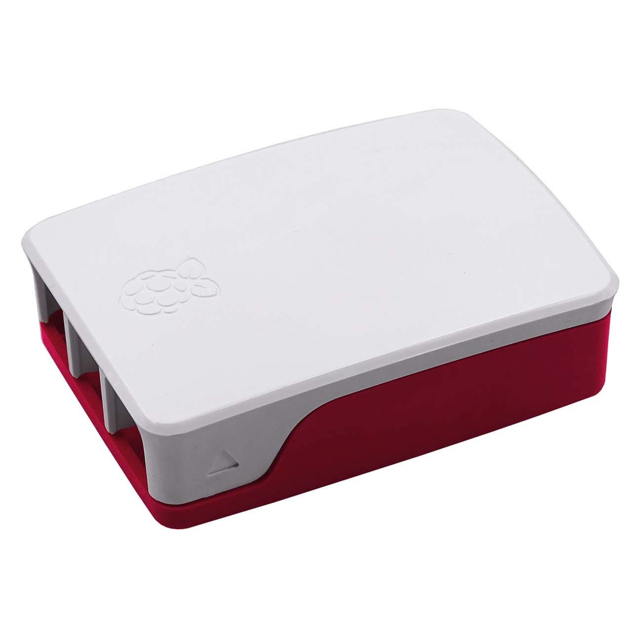 Rood/Wit &amp; Kleurrijke Kleur ABS Plastic Protective Cover Behuizing Officiële Raspberry Pi 4 Case voor Raspberry Pi 4: White with Red