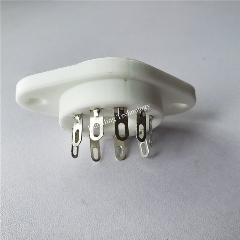 Ceramic tube socket 9 pin tube socket GZC9-P GZC9-P-G silver foot for RS1003 F3A F2A RF tube amplfier