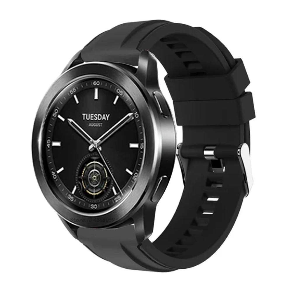Lädersilikonarmband för xiaomi klocka  s3 smartklockarmband sportband för xiaomi klocka  s3 22mm armband tillbehör correase: Xs / Vit
