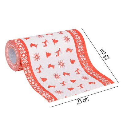 Noël rouleau de papier toilette maison père noël bain rouleau de papier toilette fournitures de noël décor de noël rouleau de tissu 10*10cm: Christmas -A1