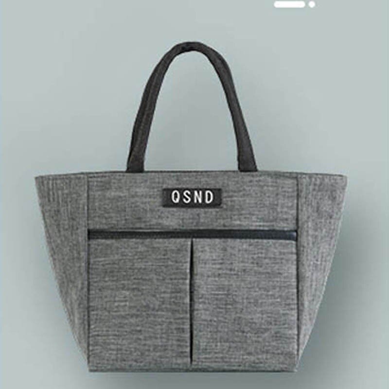 Mittagessen Tasche Neue Kind Frauen Männer Thermische Isolierung Wasserdichte Tragbare Picknick Isolierte Lebensmittel Lagerung Box Tote Mittagessen Tasche: 01 Gray Small