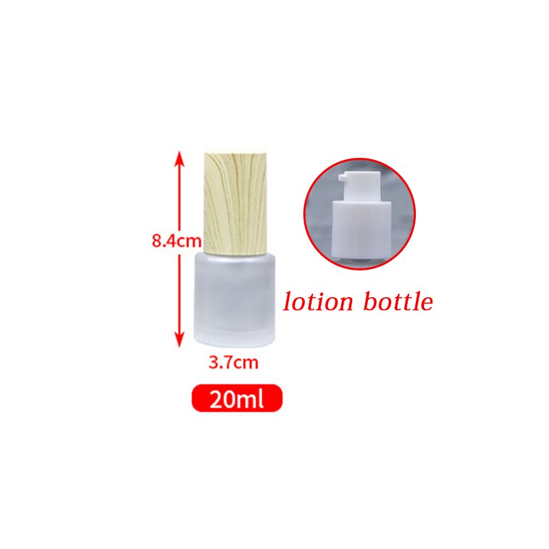 20/30/40/50/60/80ml Holz Milchglas Spray Flasche Lotion Pumpe Flüssigkeit sprayer Feinen Nebel Nachfüllbare Flaschen Holz Kappe Parfüm: G