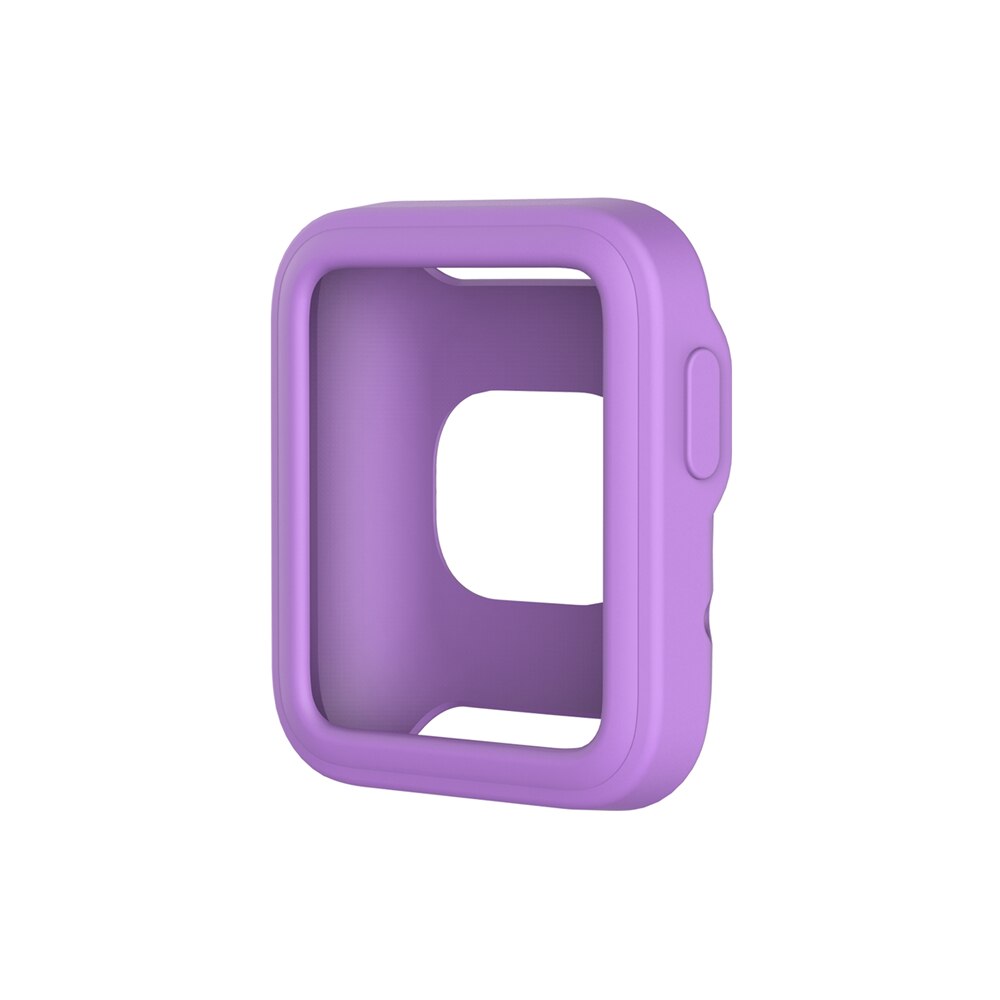 Nowy dla Xiaomi Mi zegarek Lite Redmi inteligentny zegarek TPU miękka pełna krawędź Protector Smartwatch Case Shell rama ochronna osłona zderzaka: purple