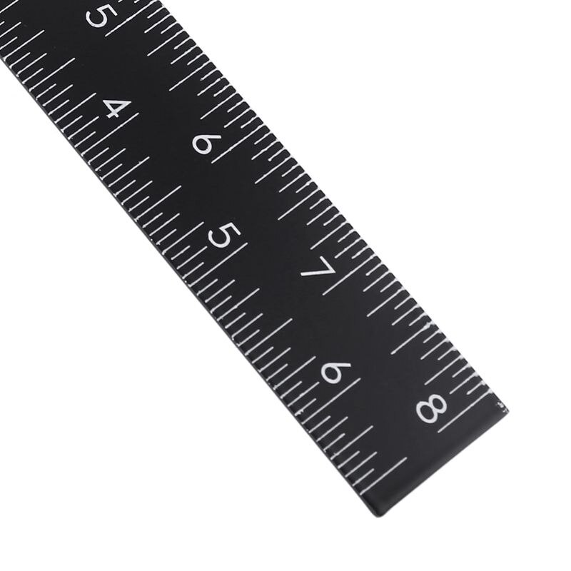 Metal L-Square Shape Patchwork Ruler for Tailor Garment Pattern Making Craft inch &amp; metric 20*30cm Rule