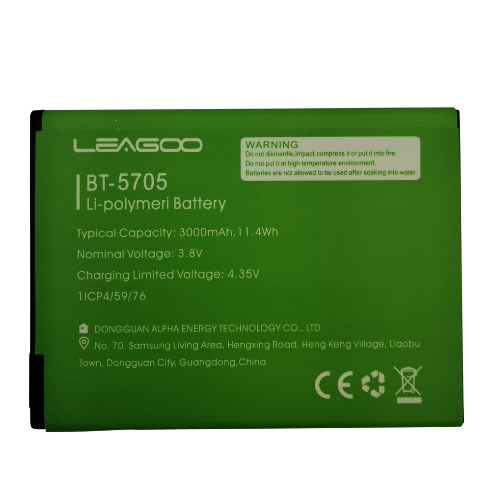 Batterie 100% originale pour LEAGOO M9 Pro BT5705, 3000mAh, pièces de rechange pour téléphone intelligent
