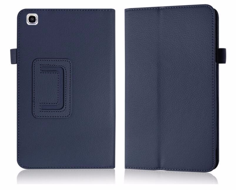 Case voor Samsung Galaxy Tab 3 8.0 T310 T311 Lederen Tablet Gevallen voor Samsung Galaxy Tab3 SM-T310 8 Cover Stand beschermende Shell: dark blue