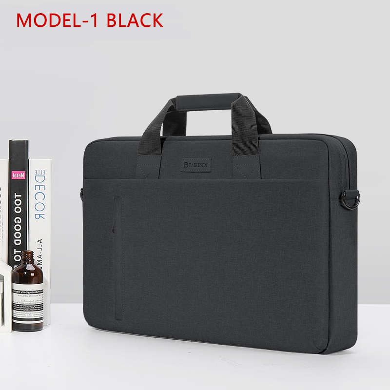 Laptop Bag Case for Macbook Air Pro Retina 13 14 15 Laptop Sleeve 15.6 Notebook Bag For Dell Acer Asus HP Business Women Handbag: 17.3inch / MODEL 1-BLACK