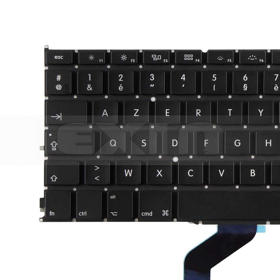 for Apple Macbook Pro Retina 13" A1425 French Keyboard AZERTY FR EU Keyboard w/ Backlight Backlight Year