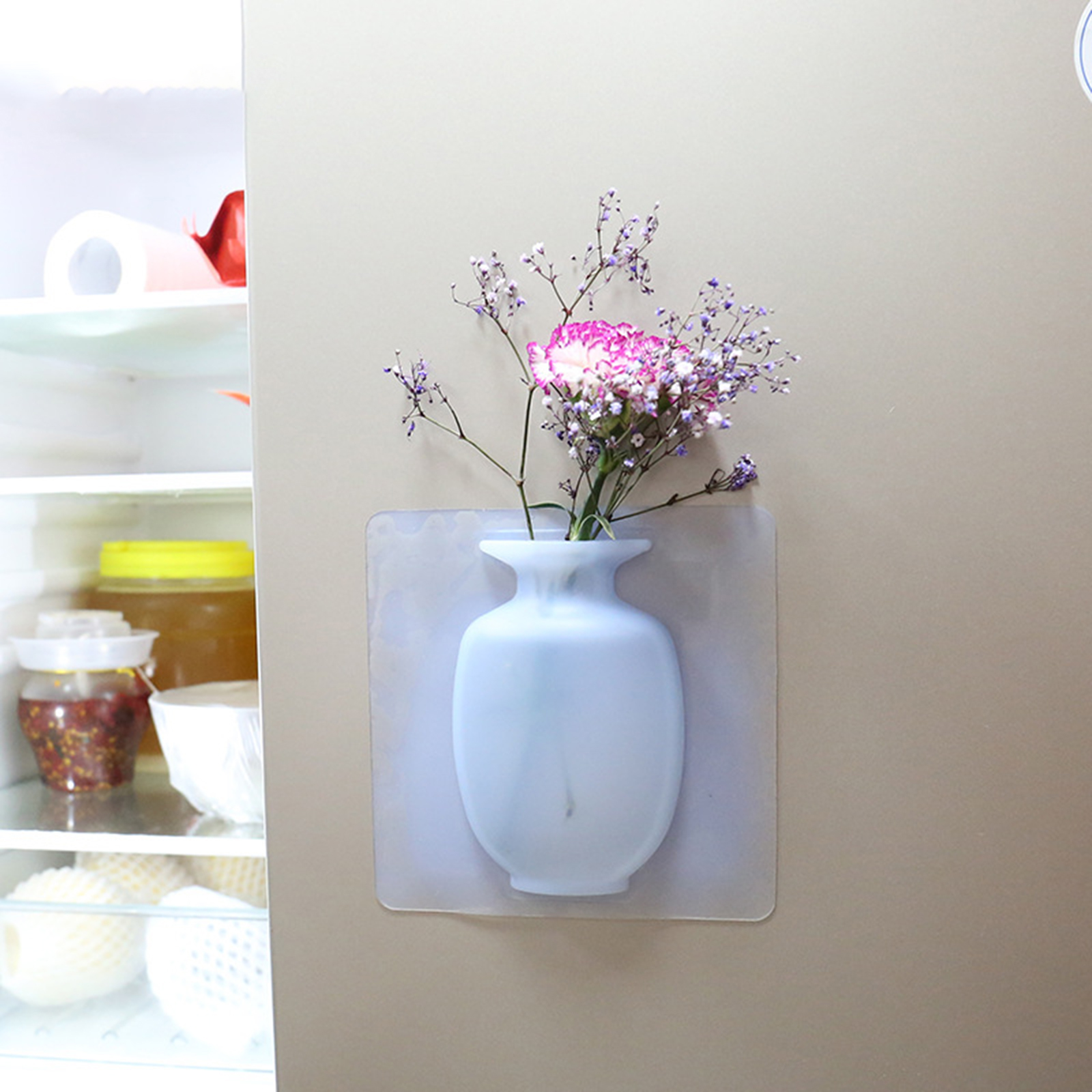 Planteur d&#39;intérieur suspendu en plastique, couvercle de fleurs, rond, boîte de rangement, DIY, 1 pièce