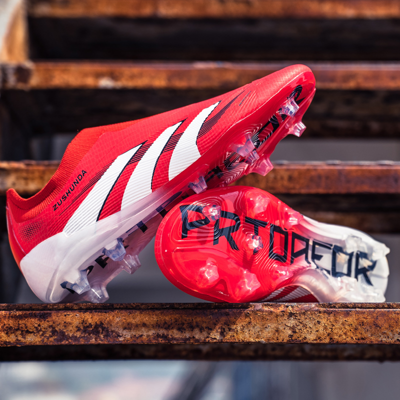 Fußballschuhe für Herren, Fußballschuhe, , Fußballschuhe für Kinder, Original-Fußballschuhe, Unisex, Futsalschuhe: Rot / 35