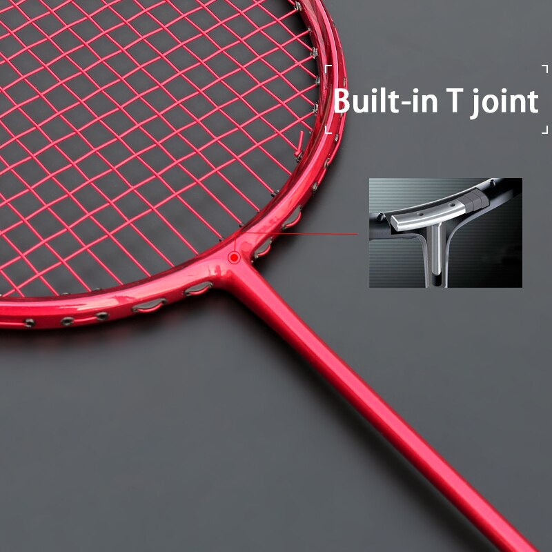 Ultralight 5U Carbon Fiber Badminton Racket Met String Tassen Raquette Geregen Padel Racket Z Speed Force Professionele Rackets