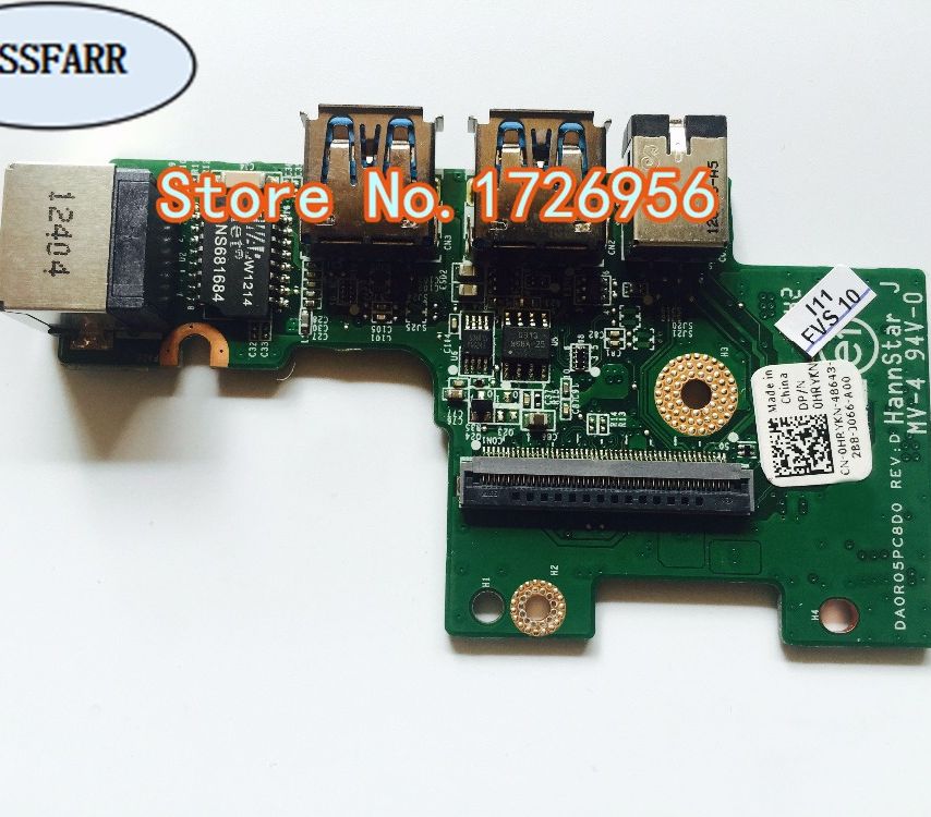 Original para Dell Inspiron 14Z N411Z Audio USB 3,0 Ethernet Board 0HRYKN