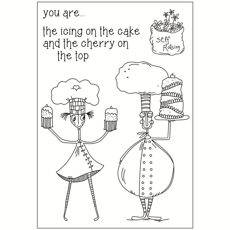 11x16weird Transparent Silicone Rubber Stamp Sheet Cling Scrapbooking DIY Cute Pattern Photo Album PaperCard Decor figure Stamp: Lavender