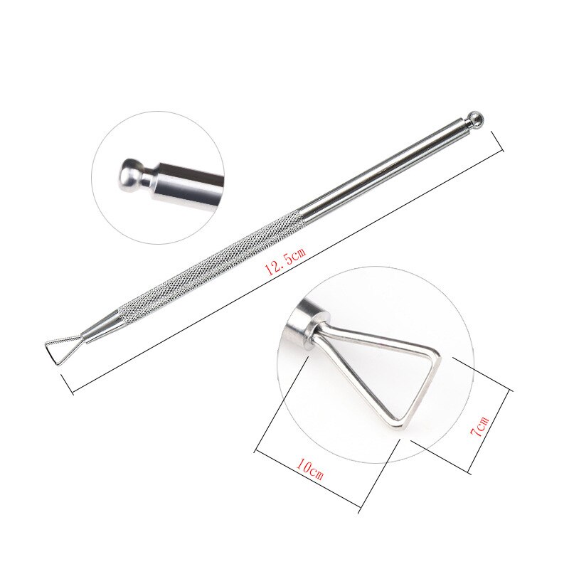 Kopytko robić skórek stal nierdzewna martwa skóra narzędzia robić manicure paznokci polski usuń skrobak czyste narzędzie paznokcie u stóp trymer nożyce