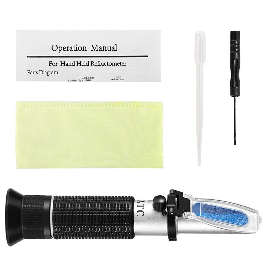 Portable 4 In1 Antifreeze Refractometer Automobile Antifreeze Urea Adblue Battery Fluid Condition Glass Water Tester ATC Tool