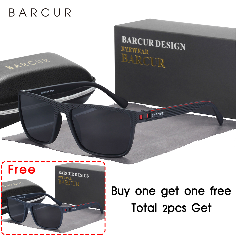 BARCUR-gafas de sol polarizadas TR90 para hombre y mujer, lentes deportivas ligeras, accesorio de protección UVAB: Fotocromático