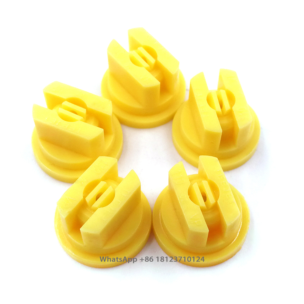 5 Fat fan spray tips,Teejet nozzle,Flat Tip,agriculture sprayer nozzle,water spray nozzle,Agricultural Plant Protection nozzle: 11002  Yellow