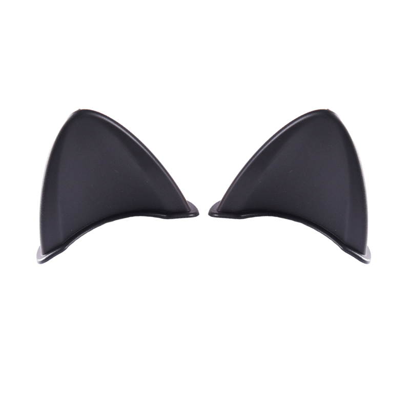 2pcs Universal Helmet Cat Ears Decoration Moto Electric Car Driving Styling Cute Cat Ears Stickers Decor Helmet Accessories: Yellow