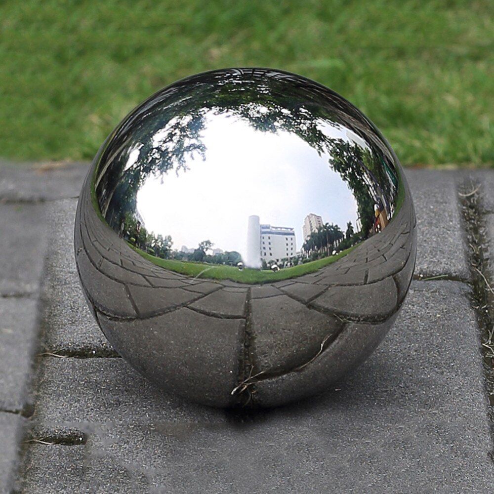 1Pc High Brightness Shine Sphere Stainless Steel Mirror Sphere Hollow Ball Home Garden Ornament Decoration 1.9/3.8/5.1/8/10cm