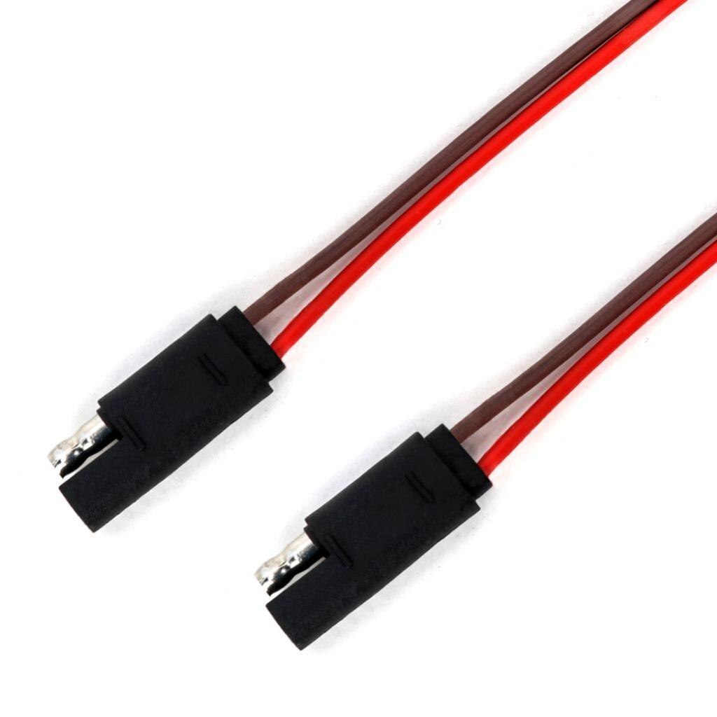 Trailer Flat Plug 2 Pin Cable Trailer Connector​ 2x18AWG For Trailer Light