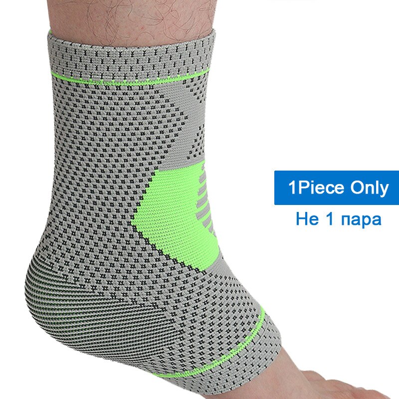Skdk 1pc elastisk nylon fotledsstöd lindra fotvalvsvärk minska fotsvullnad gym sport basket taekwondo hälskydd: Hj027 gröna / M