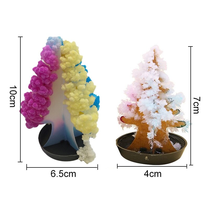Arbre de noël magique floraison cristal arbre magique Mini décorations d'arbre de noël enfants jouet de noël