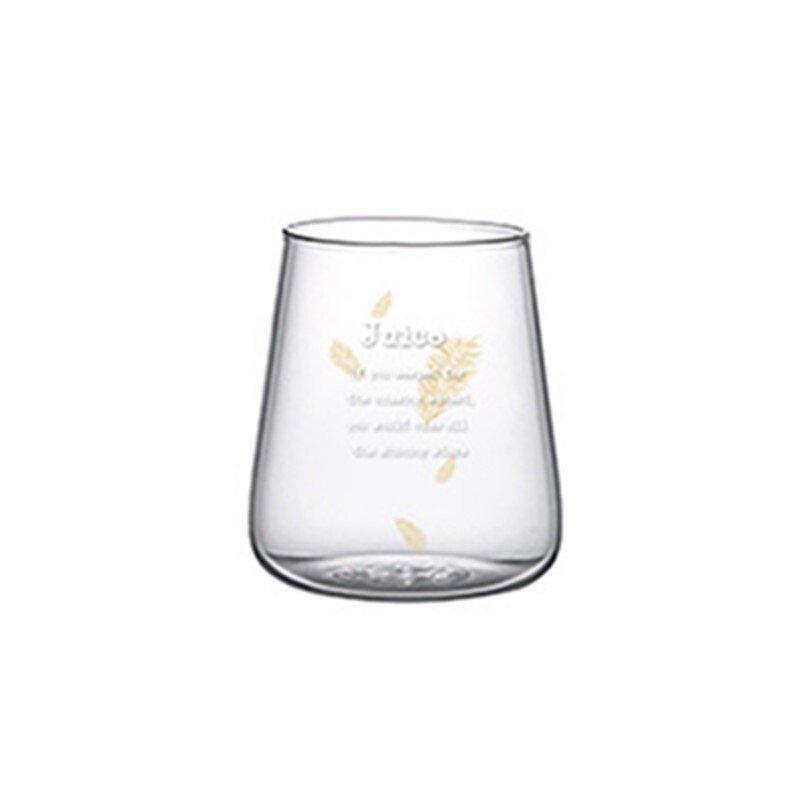 Soffe 300ml Transparent Coffee Mug Simple Milk Juice Glass Cup Heat-resistant Tea Drinkware Cups: juice