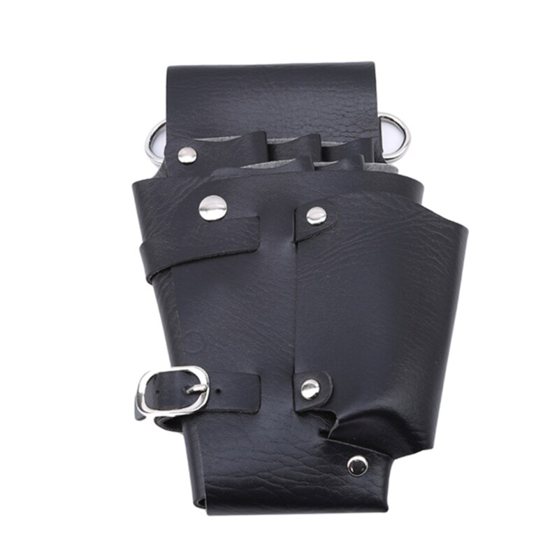 Hair Scissor Bag Comb Case Hairdressing Barber Hair Scissor Holster Pouch Holder Tool Salon Waist Pack Belt PU Leather Bag