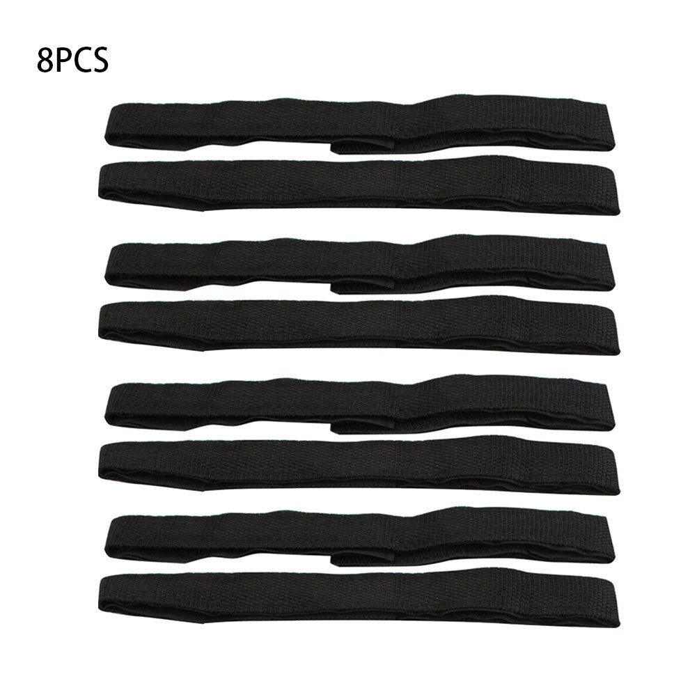 8 Stks/pak Bandage Indoor Go Kart Herbruikbare Wrap Sticker Strap Zelfklevende Outdoor Lengte Verstelbare Haak Accessoires Loop