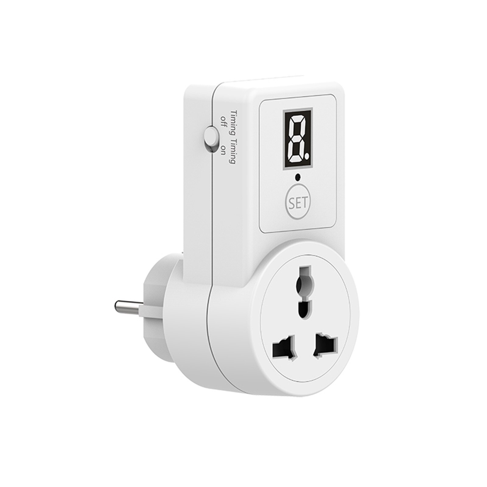 Mini Digital Timer Switch Socket Outlet Plug-in Time Control for Kitchen Electric Appliance EU Plug: AL09-1D