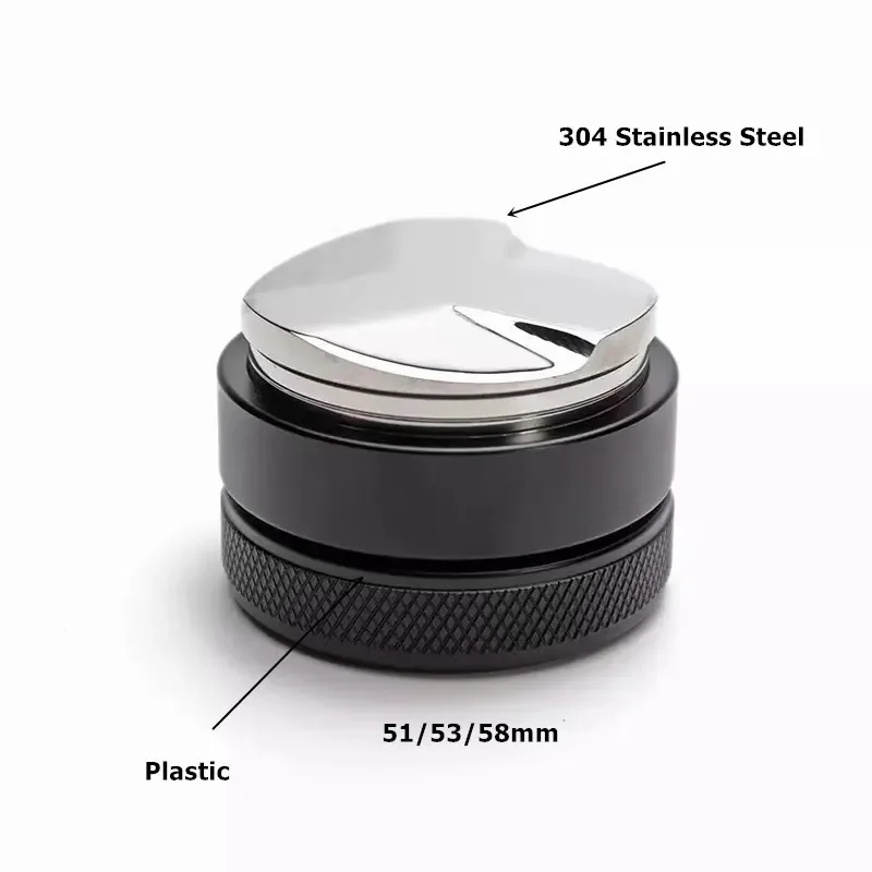 Portafiltro de café con doble boquilla, 58mm, 3 clavos, para Hibrew/Barsetto/Oster/Breville Max VCF-125X/GeviE020DE: TRANSPARENT