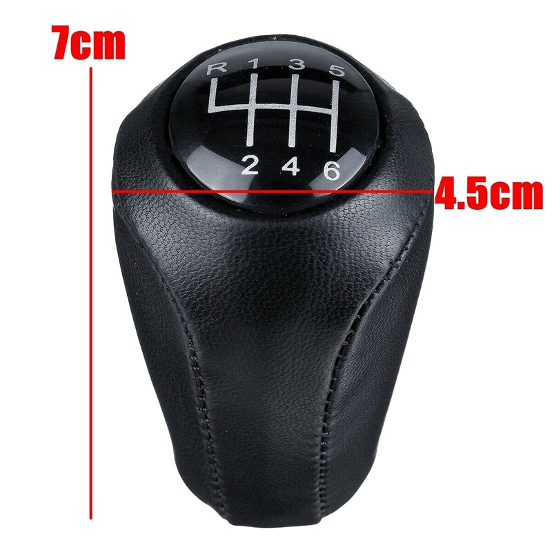6 Speed Lederen Versnellingspookknop Shifter Lever Voor Mazda 3 Bk Bl/5 Cr Cw/6 Ii gh/CX-7/ MX-5
