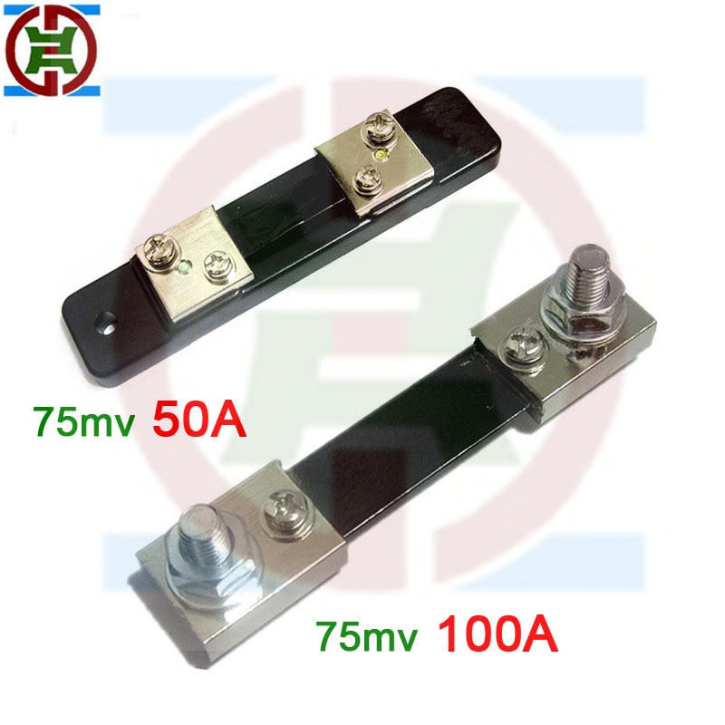 YDT DC diverter FL-2 50A 100A 75mV Current Shunt Resistor Panel For Digital Amp Meter Analog Meter Ammeter