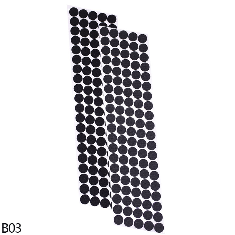 Zelfklevende Klittenband Sluiting Tape Stippen Klittenband Polyester Nylon Ronde Magic Sticker Met Lijm Diy Thuis Naaien Accessoire: 20mm-B03