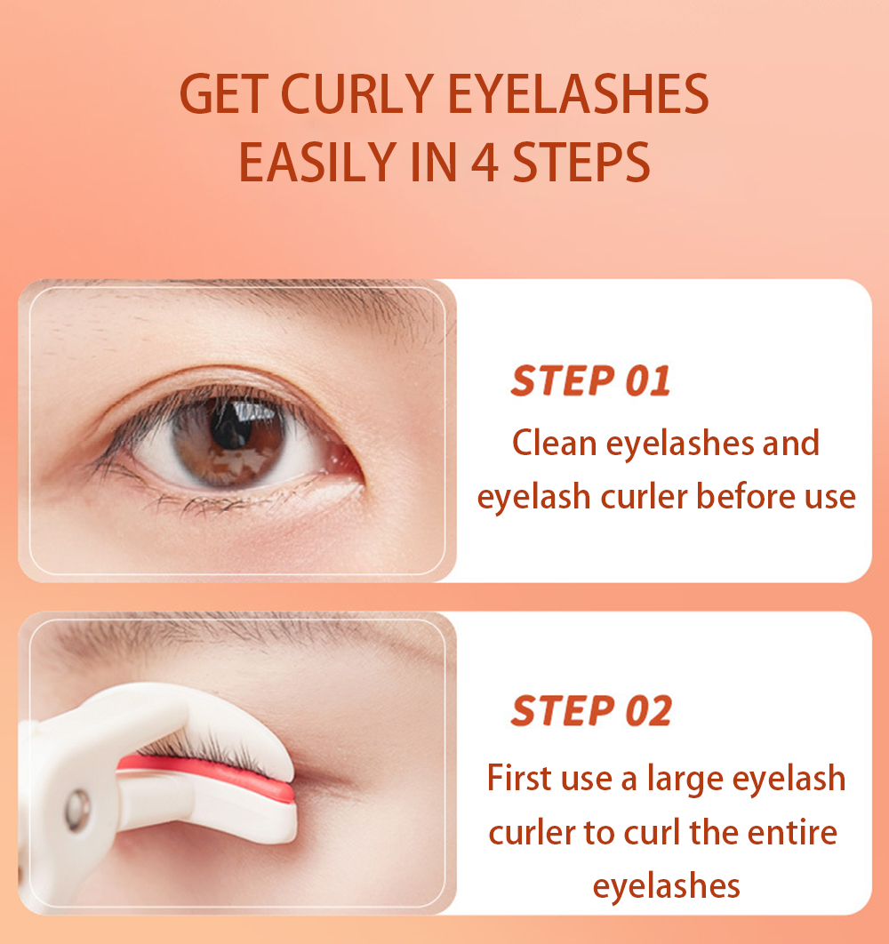 CALIYI Rizadores de pestañas grandes y pequeños con tiras de silicona para extender pestañas rizadas y herramientas de maquillaje para ojos grandes para maquillaje