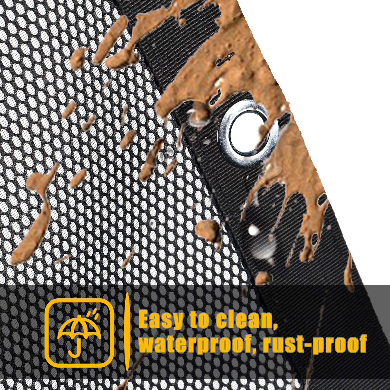 Pare-soleil supérieur en maille pour UTV XP, filet de fenêtre en maille, couverture supérieure d'ombre de toit, maille en PVC, protection UV pour Yicin is RZR Pro XP/4, , , 2022, 2023