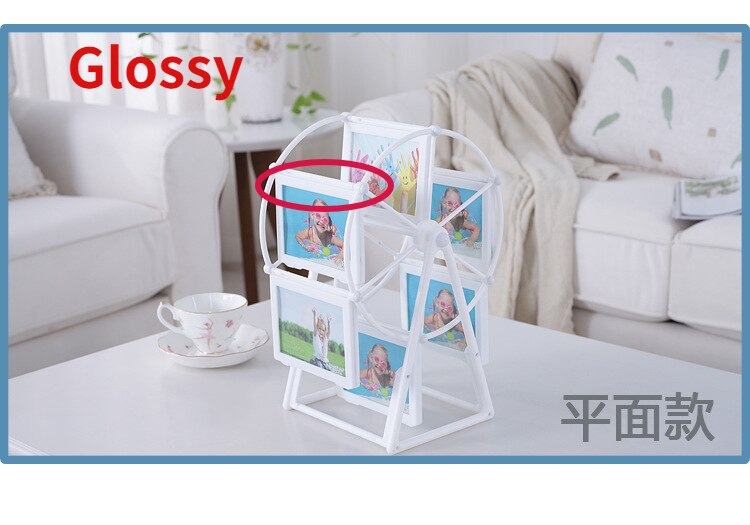 European Style Windmill Photo Frame Wedding Family Photo Frame 5 Inch 7 Inch Ferris Wheel: 1-Glossy