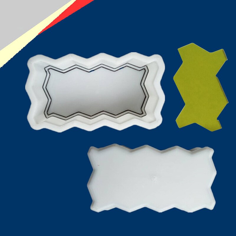 Diy Garden Villa Brick Path Maker Concrete Plastic Molds Road Path Paving Brick Tile Concrete Cement Mould Garden Decorations